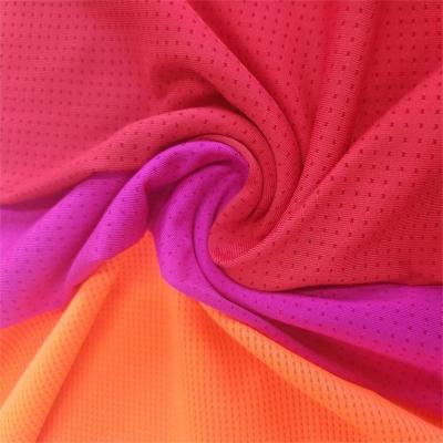 China QUICK-DRY Dry fit polyester sportswear jersey polyester sports mesh knitted fabric for sale