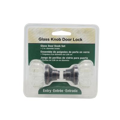 China E 2279 Waterproof Mortise Style Door Lock Handle Interior Doors Grooved Antique Glass Lock Sets Diameter Brass Plated Door Handles for sale