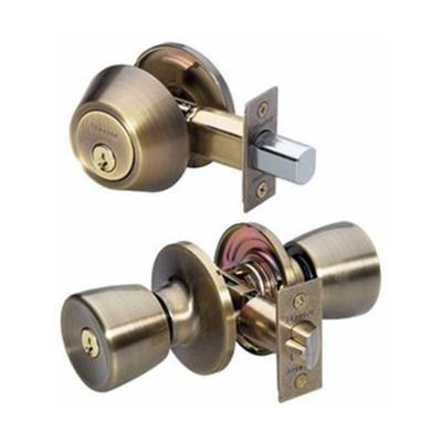 China Waterproof stainless steel deadbolt single lock keyed likewise security entry round button combination door lock for sale