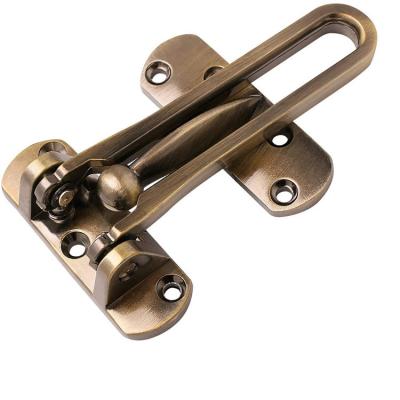 China Home/Warehouse Gold Chain Door Latch Aluminum Wooden Door Buckle etc. Anti-theft Interior Brass Hardware Lock Security Door Hotel Apartment for sale