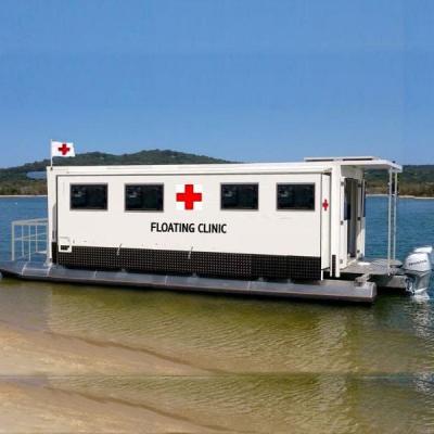 China Fishning Mobile Pontoon Clinic Expandable Houseboat for sale