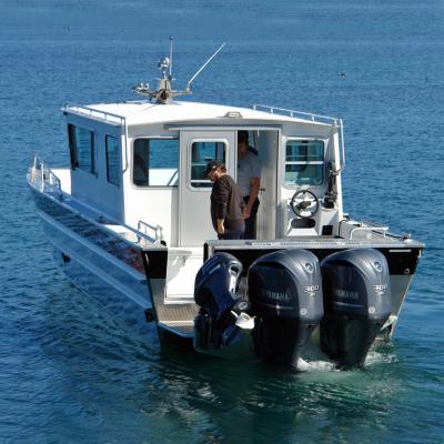 China Sea - River - Lake - Ocean Universal Top Quality Performance Easy Operate Landing Craft Aluminum Work Barges With Powerful Outboard Engine for sale