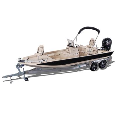 China Aluminum Bay Fishing Boat Speed ​​Boat With Boat Motor for sale