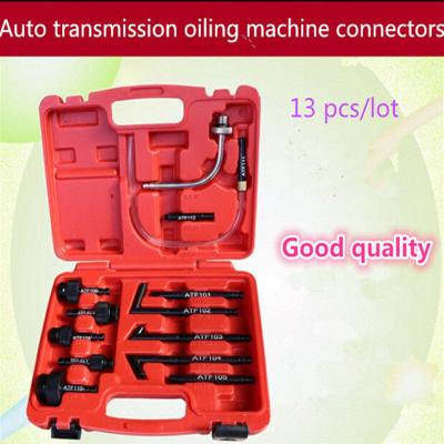 China Automatic Transmission Machine Connector Transmission Oiler Oil Filling Refill Tool Kit 13Pcs CVT Oil Filler Adapter Kit Transmission Service Adapter for sale