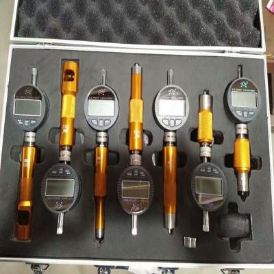 China Common rail injector measuring tool new! Rise Type Nozzle Common Valve Injector Rail Measuring Tool with 7PCS Micrometer Gauge, Common Rail Injector Repair Tool for sale