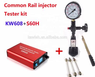 China S60H Common Rail Injector + Rail Injector Tester KW608 USB Common Rail Injector Tester Multifunctional Diesel Common Injector Tester Nozzle Tester for sale