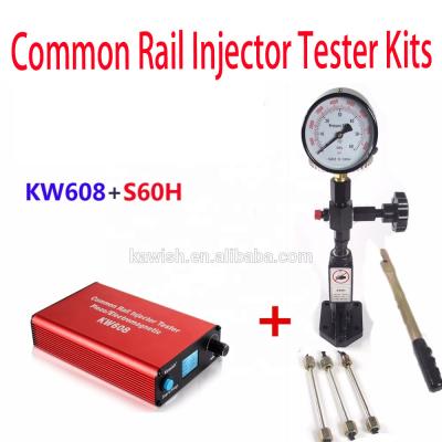 China EU S60H Common Rail Injector Tester 220v Common Rail Injector Nozzle Tester + KW608 Multifunctional Diesel Injector Tester USB Common Rail Injector Tester for sale