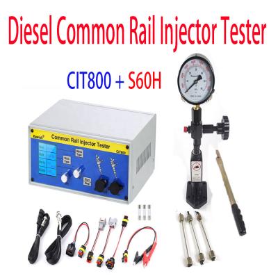 China Multifunction Common Rail Injector Tester 220V USA Plug Upgrade CIT800 Common Rail Injector Piezo Diesel Piezo Injector Tester + S60H Injector Validator for sale