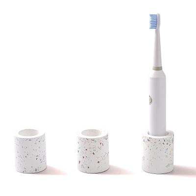 China Viable Hot Sale Water Absorption Anti-bacteria Diatomite Terrazzo Electric Toothbrush Fast Holder for sale