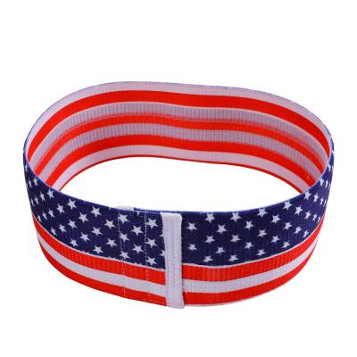 China Thickened Fabric Resistance Bands Cotton Star Profile Hip Band Sling Hip Circle Fitness Band for sale