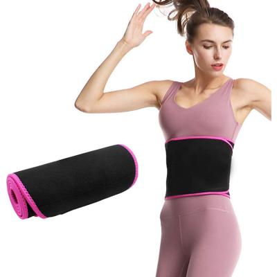 China Custom Adjustable Sports Fitness Exercise Waist Trimmer Neoprene Sweat Waist Trimmer Training Belt For Weight Loss for sale