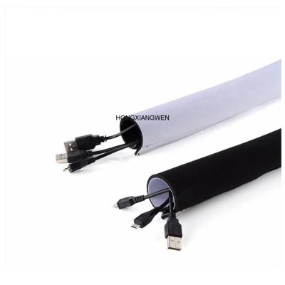 China Eco-frinendly Waterproof Neoprene Cable Concealer Sleeve With Hook And Loop for sale