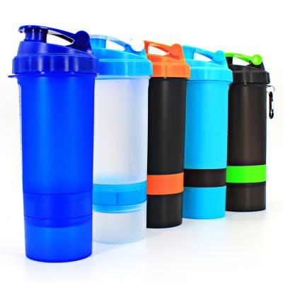 China Viable Cheap Stuff For Sale 3 In 1 Free Bottles Of Whey Protein Bpa Shaker With Custom Logo, Three Layer Protein Shakers for sale