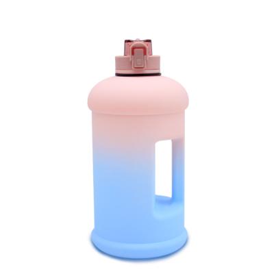 China 2200ml Toofeel Viable Free Custom Wholesale BPA Logo Portable Plastic Straight Shape Drinking Water Bottle For Fitness for sale