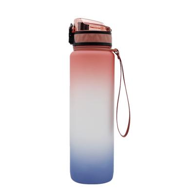 China Sustainable BPA FREE 1L Newest Design Sports Space Cup Color Available Portable Water Bottle Gym Drinking Plastic Jug for sale