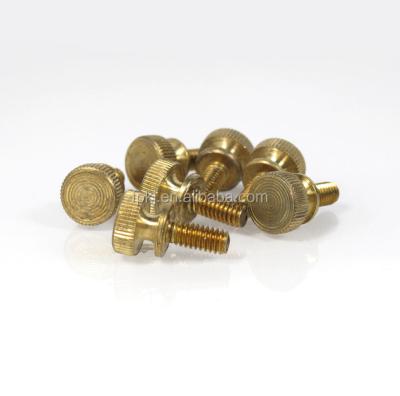 China Carbon Steel Brass Hand Tighten Lock Set Screws Knurled Thumb Bolts for sale