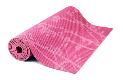 China Impresión en serigrafía con esterilla de yoga de PVC/esterilla de yoga de flor de cerezo rosa en venta