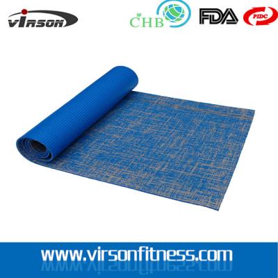 中国 2015 hot selling high quality eco friendly jute yoga mats with customize logo 販売のため