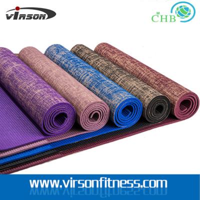 中国 Virson New style hot sale eco friendly PVC jute yoga mat 販売のため