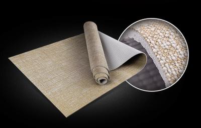 China Ningbo Virson Super quality stylish custom pvc jute yoga mat.fym mat.fitness  mat zu verkaufen