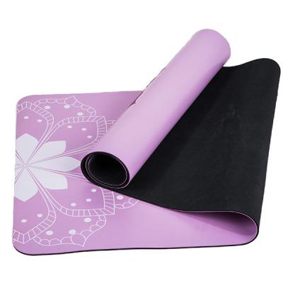 중국 Ningbo Virson  hot sale anti slip PU leather top natural rubber Yoga mat. competive  price 판매용