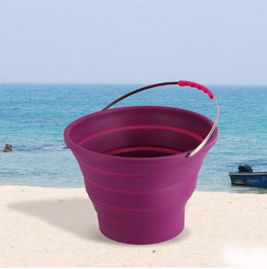 China Ningbo Virson Camping  bucket, fishing bucket.  folding  outdoor  bucket for sale