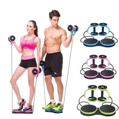 中国 AB Wheels Roller Stretch Elastic Abdominal Resistance Pull Rope Abdominal Muscle Trainer Exercise Tool Abdominal Roller 販売のため