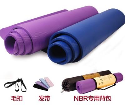 China NBR 1/2 pulgadas de espesor extra 72 pulgadas de largo no resbaladizo ejercicio de yoga esterilla para Pilates, entrenamiento físico en venta