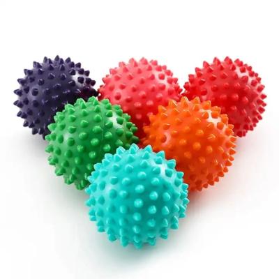 China Physical Spiky Massage Ball Portable Foot Back Muscle Deep fascia Release Spiked Massager Roller ball zu verkaufen