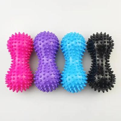 China Peanut Shape Relieve Body Stress PVC Resistant Foot Spiky muscle Massager Point Foot Massage Fitness Sport Yoga Ball zu verkaufen