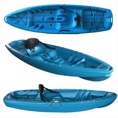 China China Cheap HDPE Sit On Top Plastic Boat Canoe Single Seat Kayak Sea Wholesale zu verkaufen