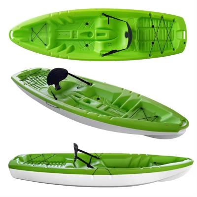 China One Person Plastic Paddle Kayak Fishing Single Seat Sit On Fishing Kayak Sit On Top Kayak Boat Plastic Dropshipping zu verkaufen