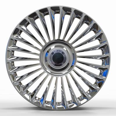 中国 Custom forged wheels 22 23 24 inch rims polished chrome wheel for Mercedes GLS for Range Rover Bentley LX570 販売のため