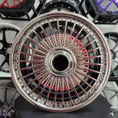 China forged alloy wheels 2 pieces Chrome wheel rims forged concave wheels en venta