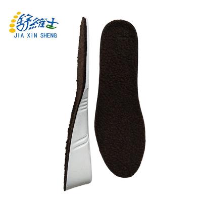 China Maintain hot and height increasing insole china suppliers EVA and wool material height increasing shoes insole for sale