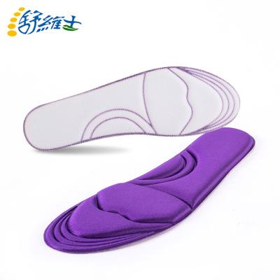 China Dropshipping Products Comfort Memory Foam Sports Insoles Fabrics Moisture Absorption Soft Portable Lightweight Flat Foot Cushion for sale