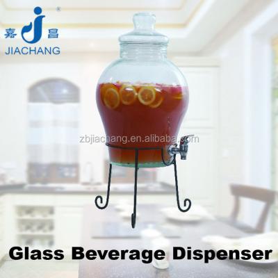 China Stock 12L Water Glass Water Juice Dispenser With Tap for sale