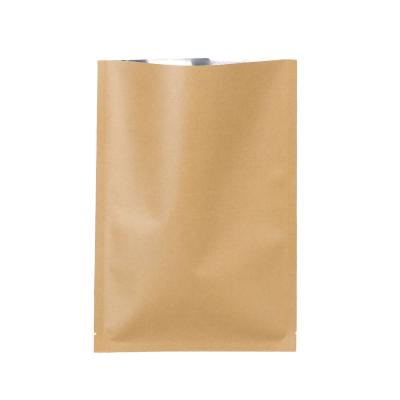 China 100pcs/lot 14cm*20cm*140mic Disposable retail food packaging zipperKraft paper bag for sale