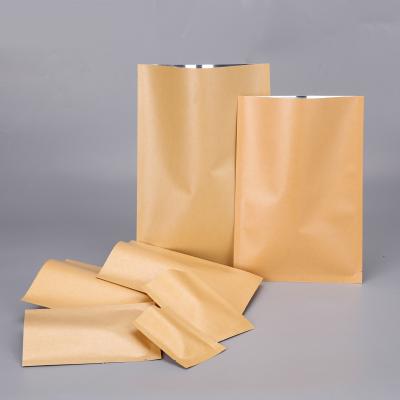 China Disposable Custom Food Grade Kraft Paper Bag for sale