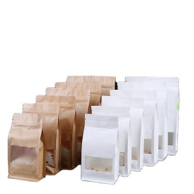 China New Recyclable Custom Luxury Recycled Printing Logo Food Package Paper Bag for sale