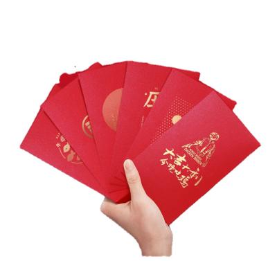 China Gift Envelope Custom Print High Quality Red Package Envelope Chinese New Year Red Envelope With Foil Printing for sale