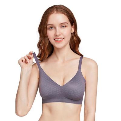 China Seamless New Design Young Ladies Fashion Removable Breathable Skin Friendly Regular Joint Bra for sale