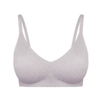 China New Fashionable Seamless Comfortable Breathable Wire Free Skin Friendly Conventional Bra For Ladies for sale