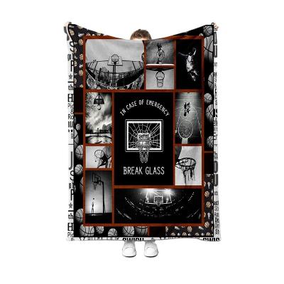 China LOW MOQ PORTABLE OEM Custom Fleece Digital Printing Blanket for sale