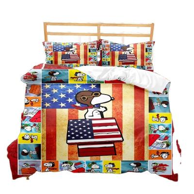 China Machine Washable Style Retro Bedding Sets Quilting Microfiber Velvet Bedding Duvet Cover Set Accept Design LOGO And Picture for sale