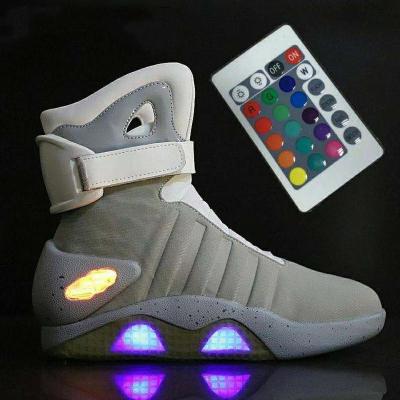 China Original Men's Basketball Sports Fashion Trend Logo High Quality Casual Walking Shoes Sneakers With Charger And Remote Control for sale