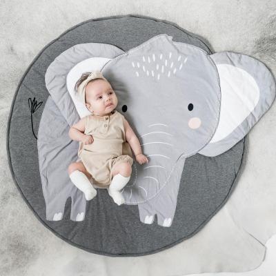 China Baby Play Mat Cartoon Folding Mat Eco Friendly Non Toxic Purpose Design Cotton Large Multifunctional Animal Soft Kids Baby Crawling Mat for sale