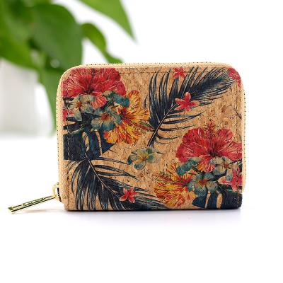 China Hot Sale Waterproof Customized Logo Women Mini Portugal Cork Card Bag Eco Friendly Slim Card Holder Wallet For Man Vegan Amazon Bag for sale