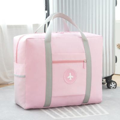 China New Large Capacity Fashion Folding Travel Bag Storage Lady Bags Hand Luggage Duffel Bag for sale