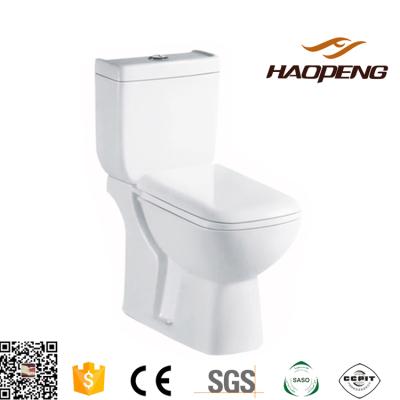 China HP818 Double-Flow Mordern Washdown Toilets Two Piece Bowl Porcelain Toilet for sale